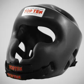 Black Top Ten Training Head Guard