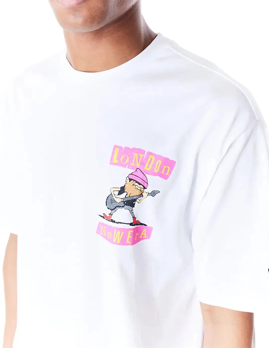 Camiseta New Era Location London Oversized Blanco