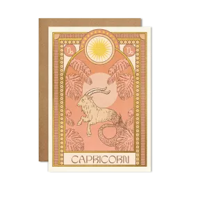 Capricorn Zodiac Card