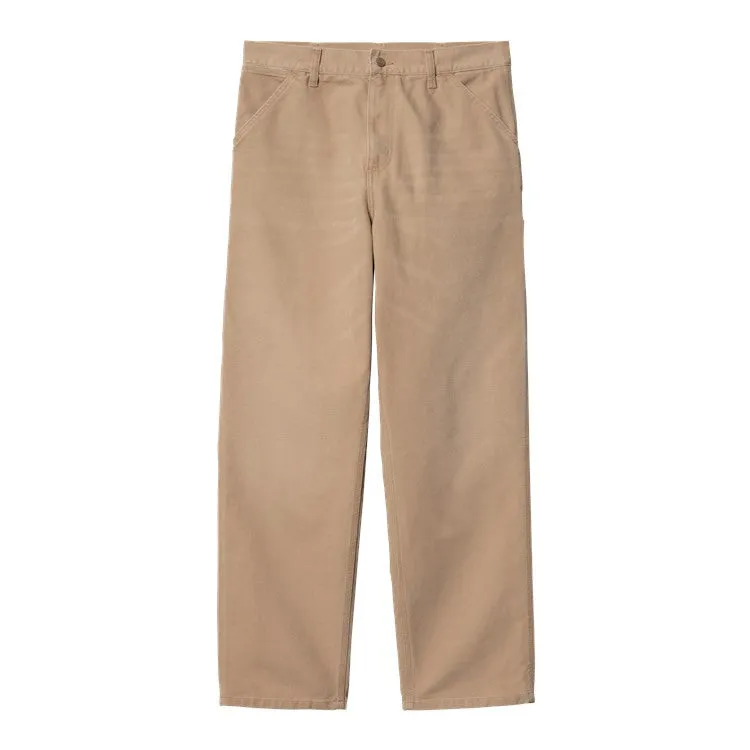 CARHARTT WIP SINGLE KNEE PANTALON PEANUT (AGED CANVAS)