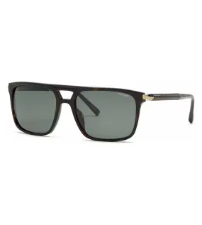 Chopard Men's Green Polarized Square Sunglasses