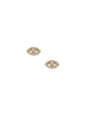 Classique Pavé Evil Eye Stud