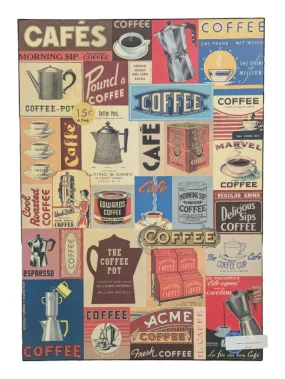 Coffee Vintage style poster print Board