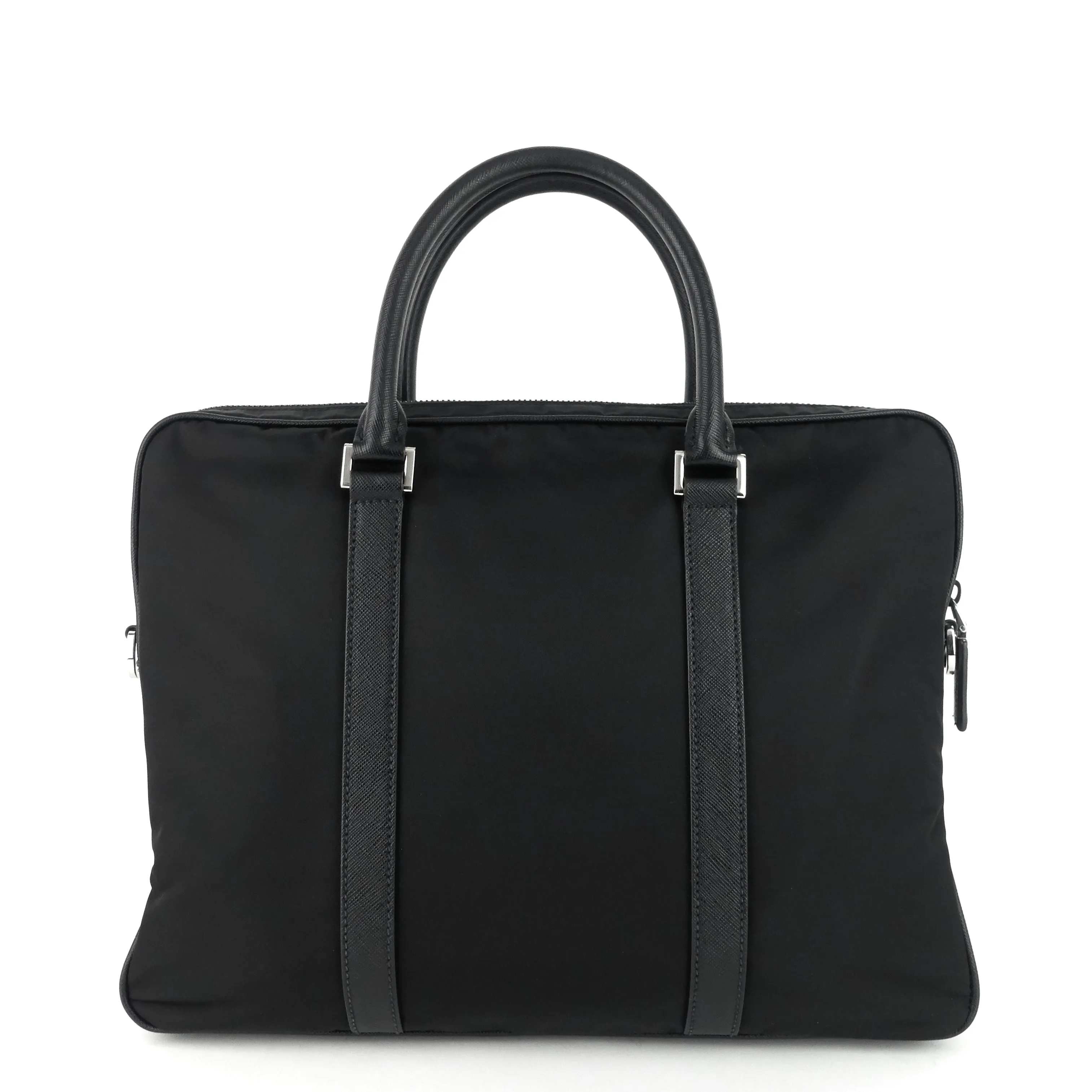 Convertible Tessuto Nylon and Saffiano Leather Briefcase Bag