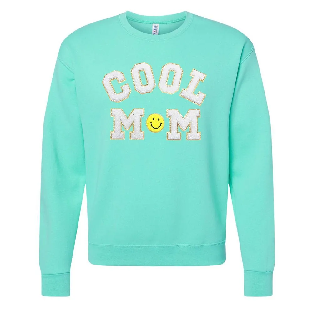 Cool Mom Letter Patch Sweatshirt