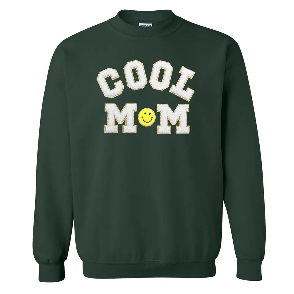 Cool Mom Letter Patch Sweatshirt