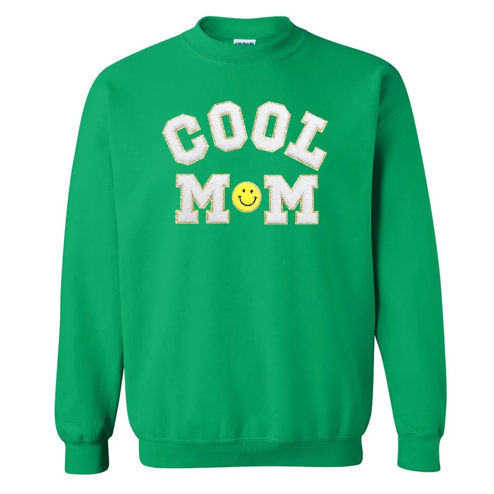 Cool Mom Letter Patch Sweatshirt