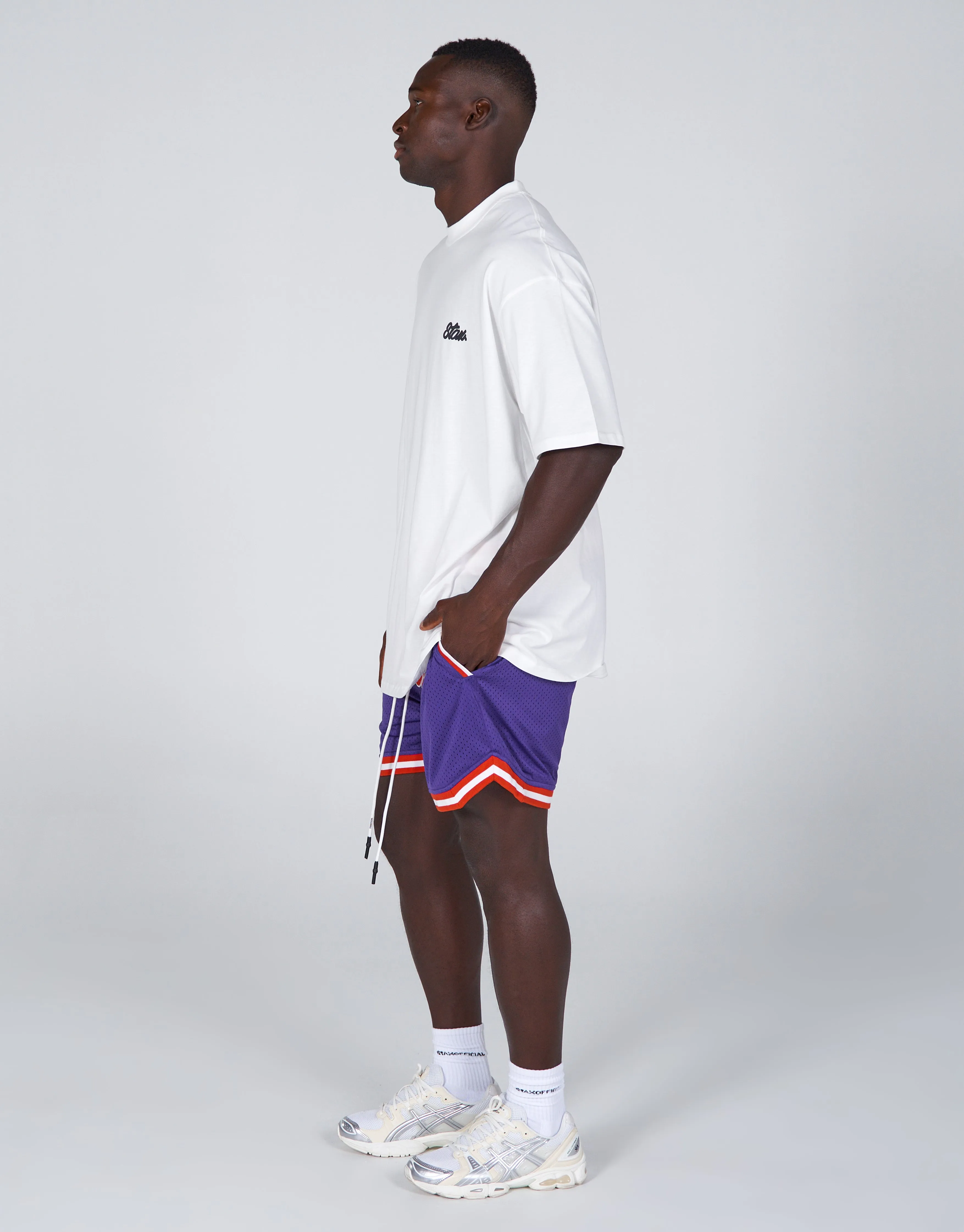 Court Drip Basketball Shorts - NYU