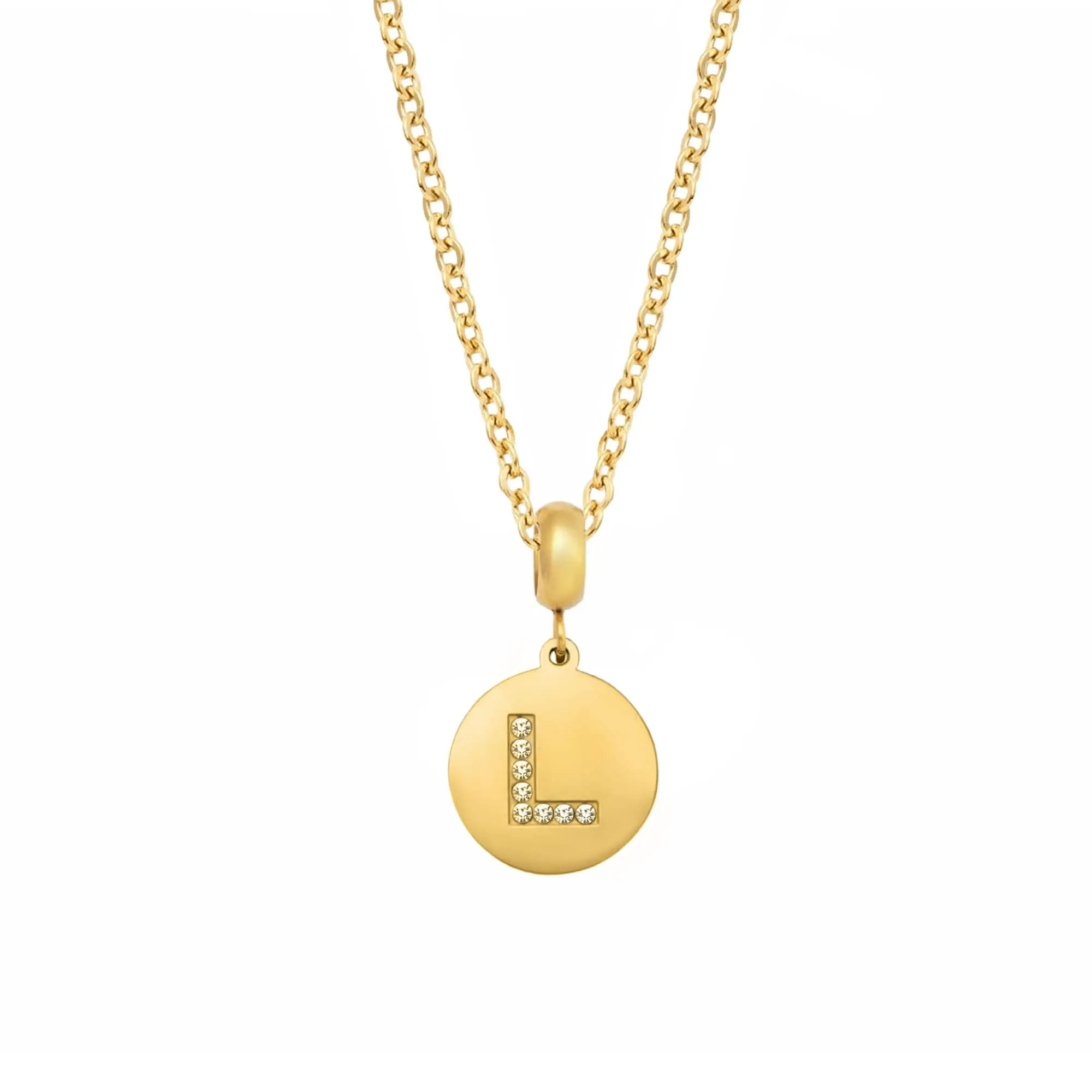 CZ Initial Necklace