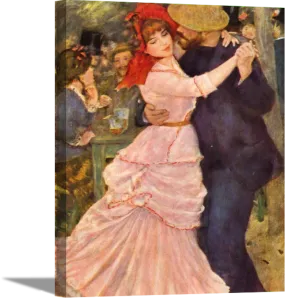 Dance at Bougival | Pierre Auguste Renoir Masters Classic Art in Gallery Wrapped Canvas | Various Sizes