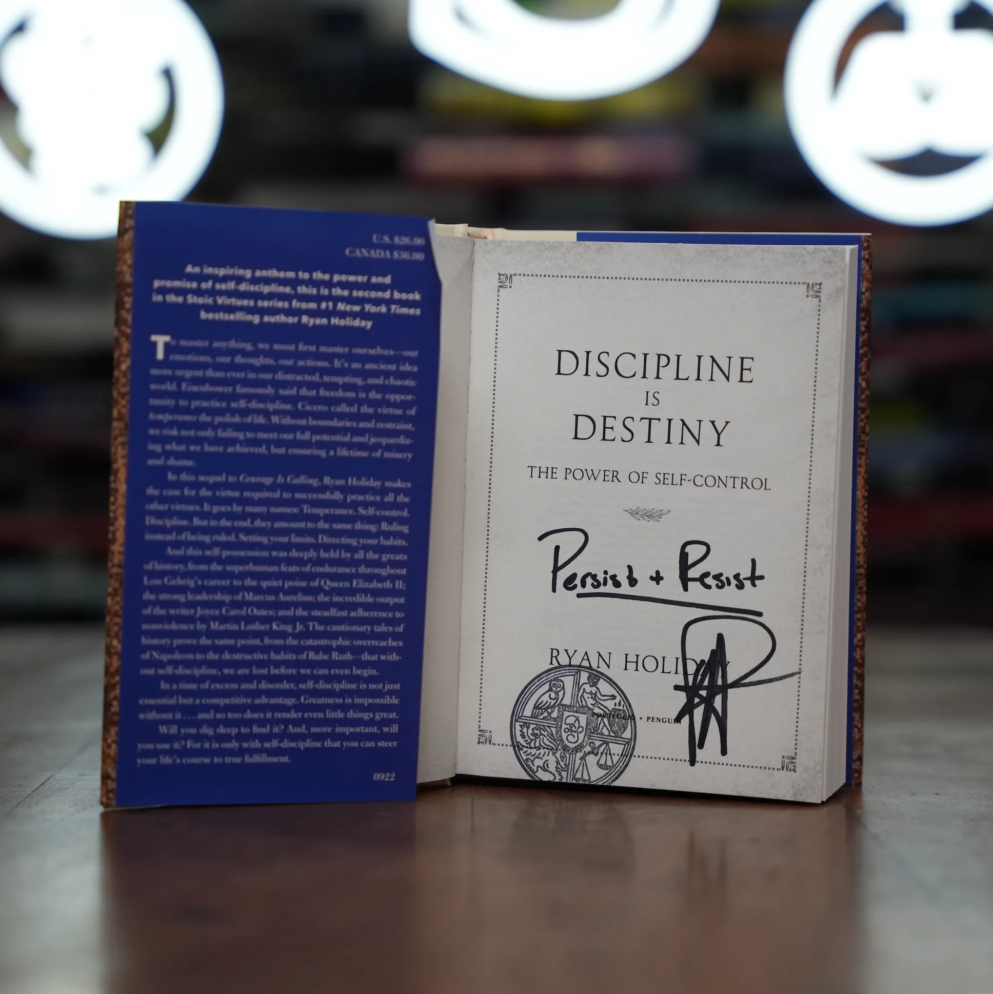 Discipline Is Destiny: The Power of Self-Control (Signed)