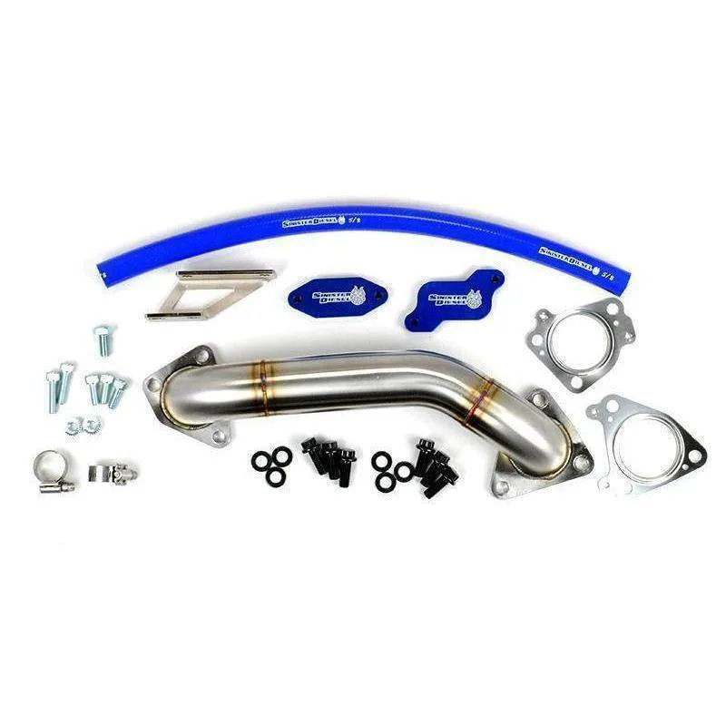 *Discontinued* 2004.5-2005 Duramax EGR Delete Kit  W/ Passenger Side Up-Pipe (SD-EGRD-LLY-UP)