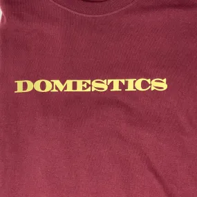 DOMESTICS LOGO TEE - MAROOON