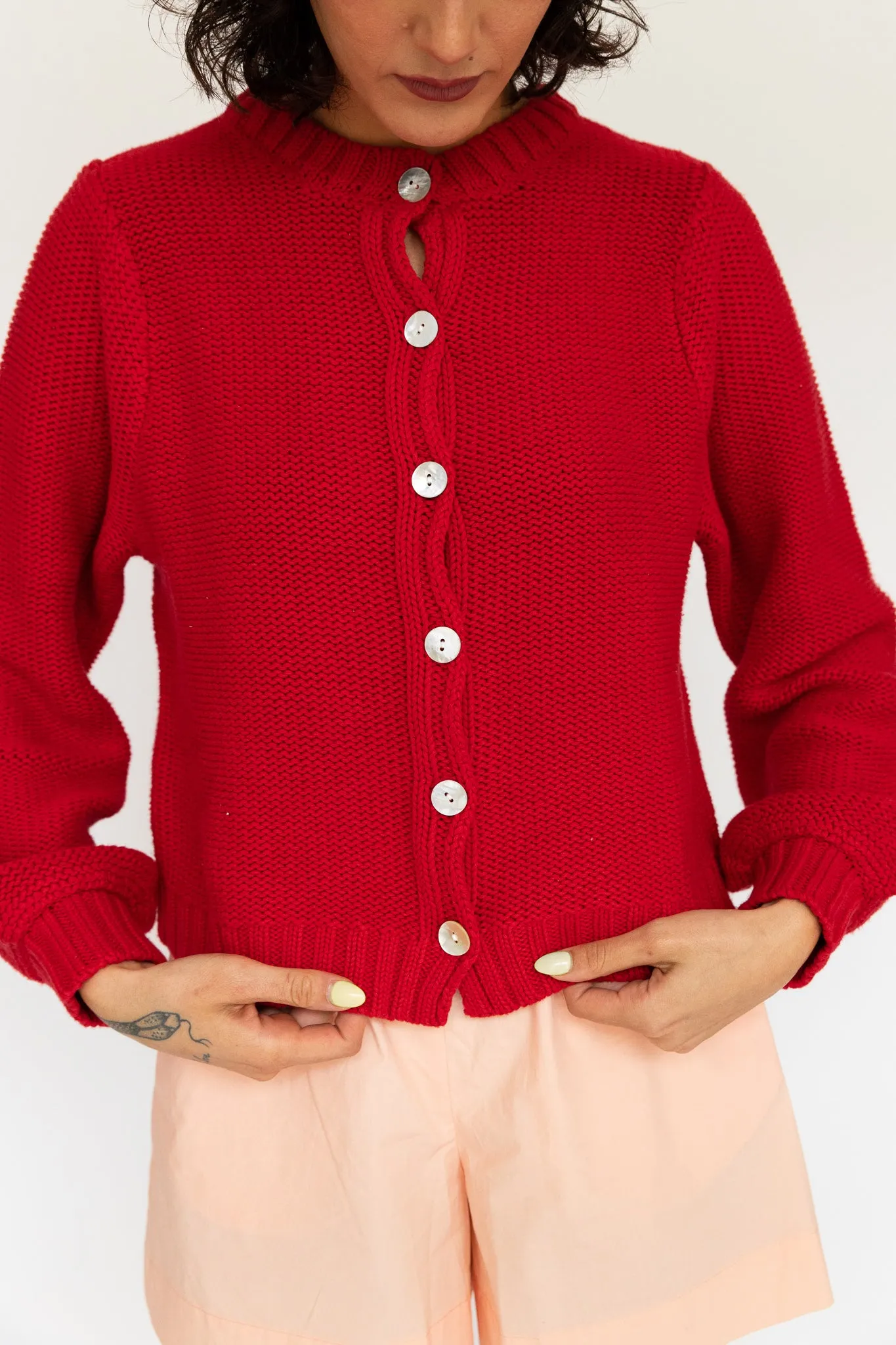 Emma Cardigan | Cherry Red