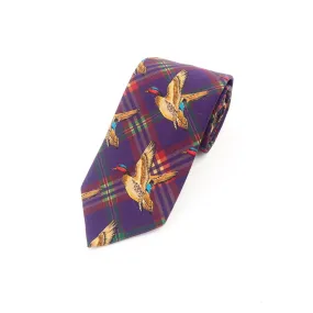 English Woven Silk 'Flying Mallard' Tie