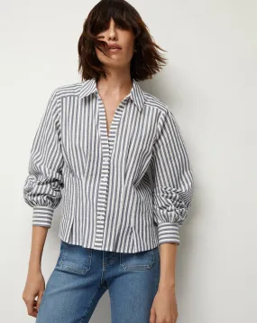 Ertha Striped Seersucker Top