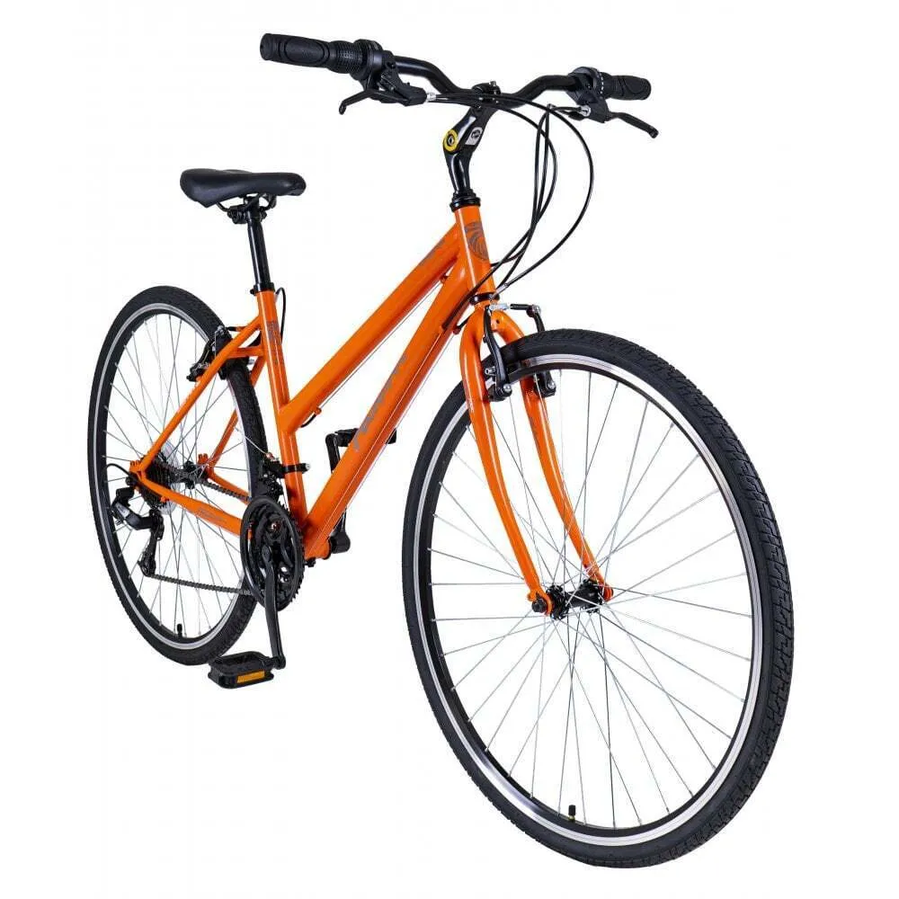 Falcon Urban 700c Ladies Hybrid Bike - Apricot Orange