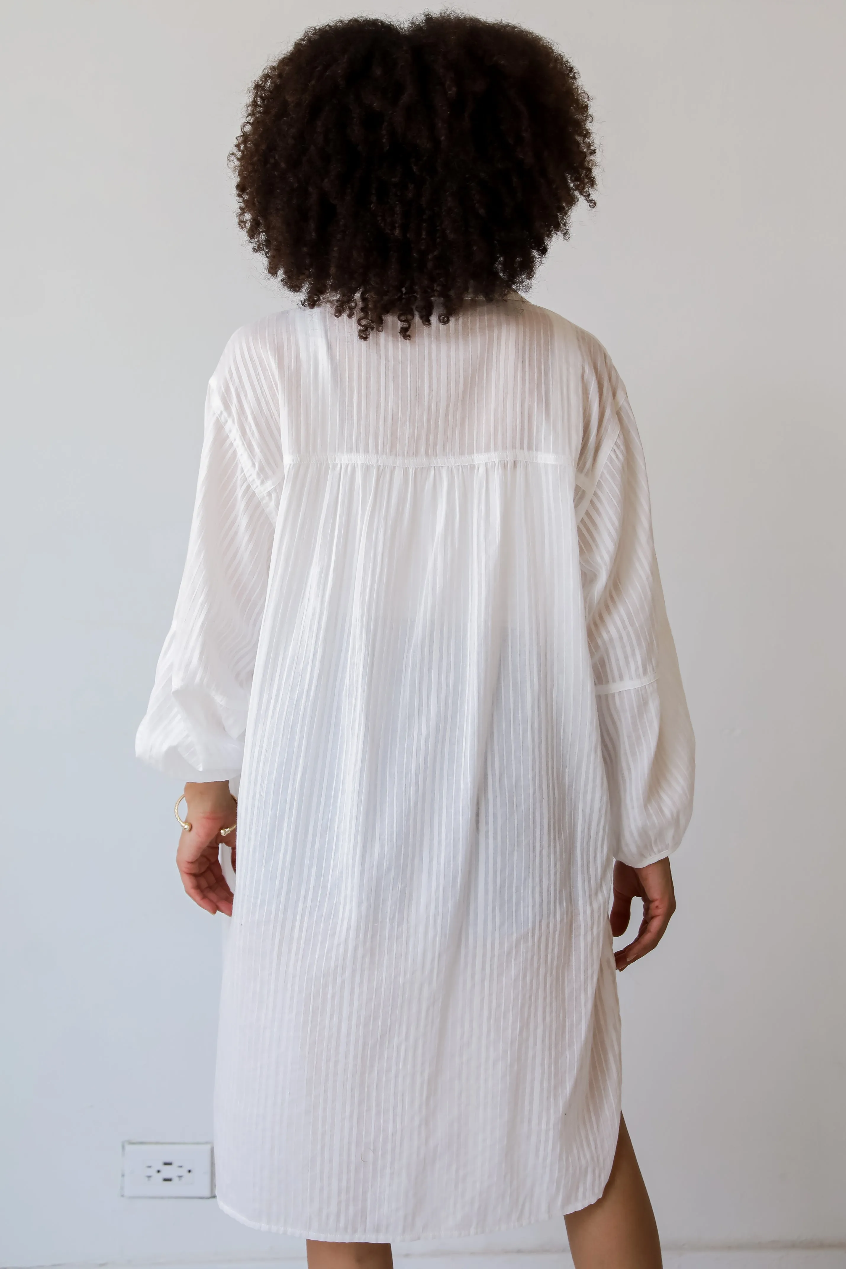 FINAL SALE - Adorable Impression White Tunic