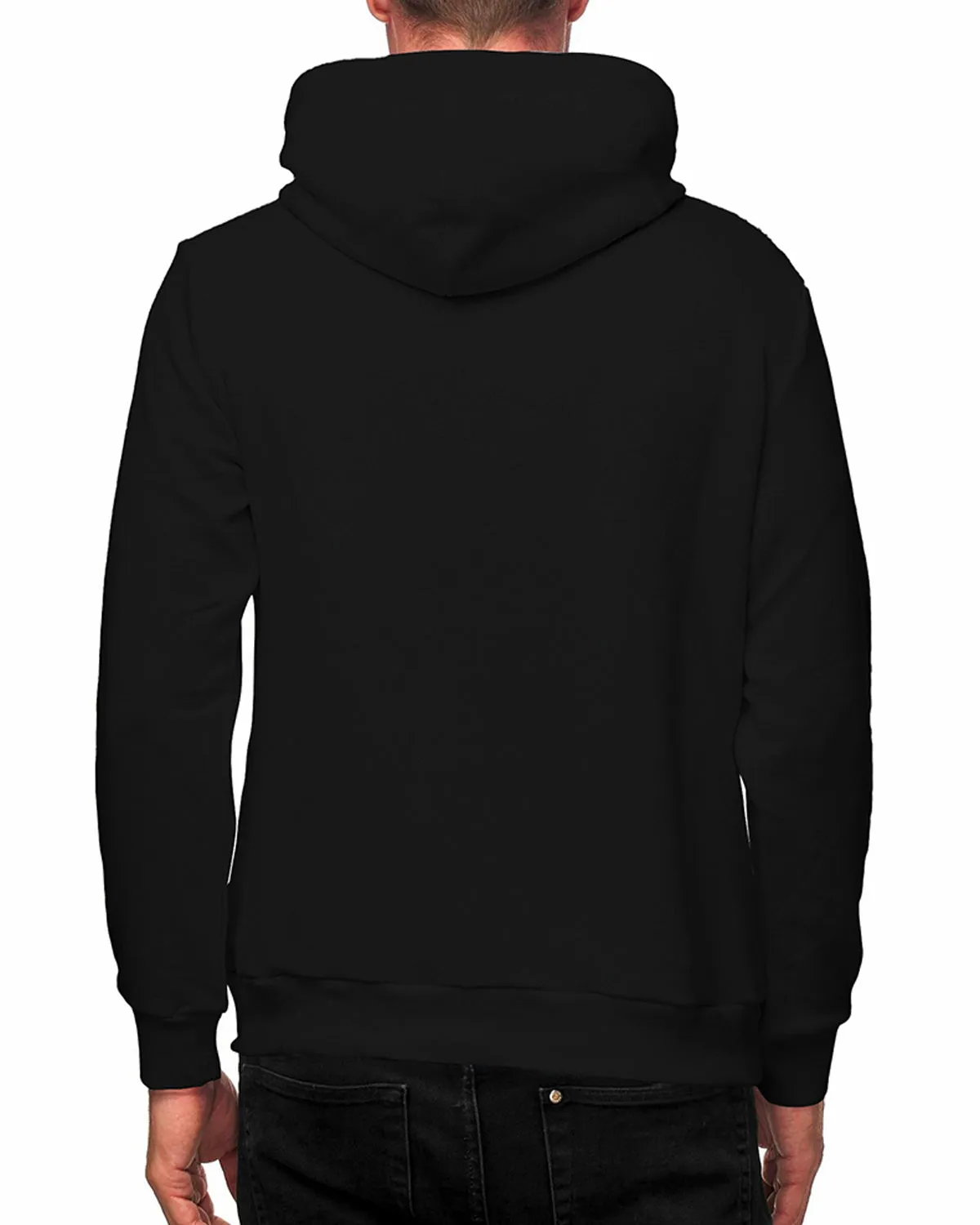 Full Sleeve Fleece Black Color Plain Sweatshirt