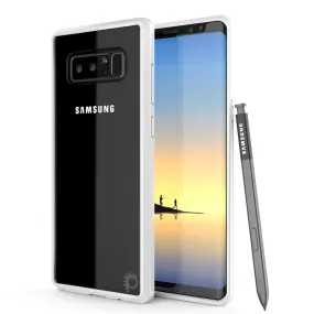 Galaxy Note 8 Screen Protector W/ Anti-Shock Proof Slim Case [White]