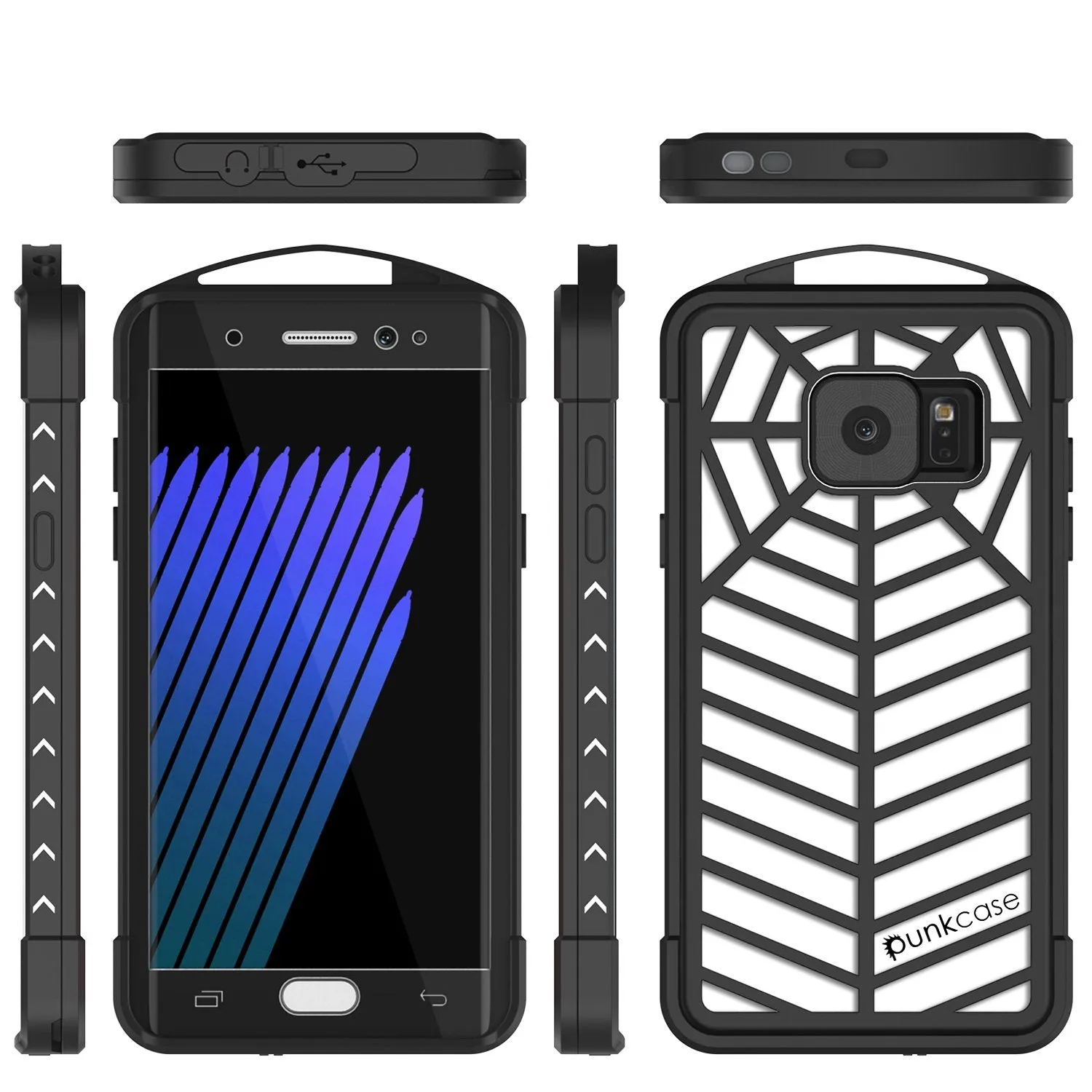 Galaxy Note FE Waterproof Case, Punkcase WEBSTER Series, Transparent | Heavy Duty Armor Cover