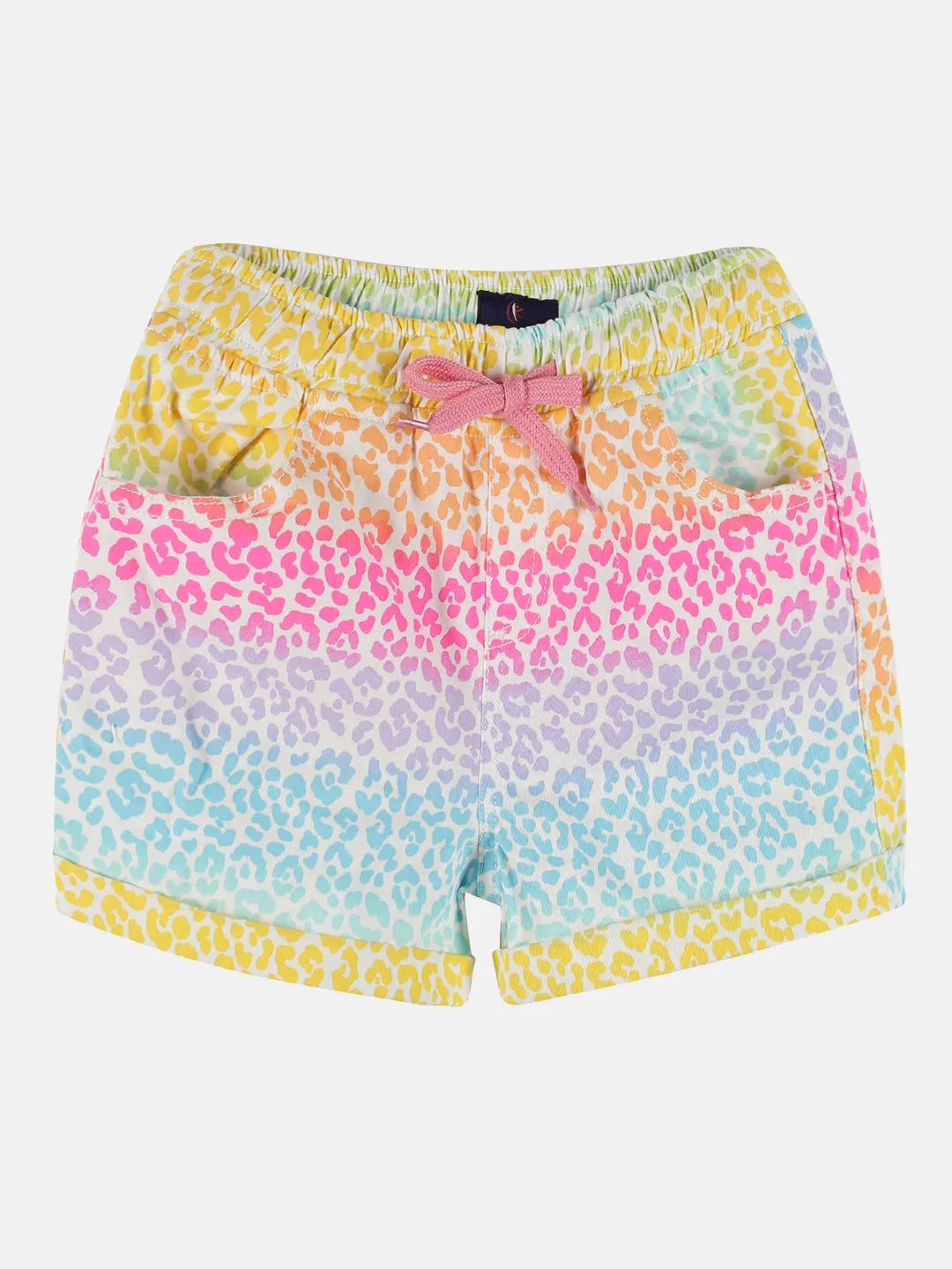 Girls Basic Roll up Hot Short