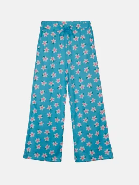 Girls Cotton Floral Printed Flared Pajama