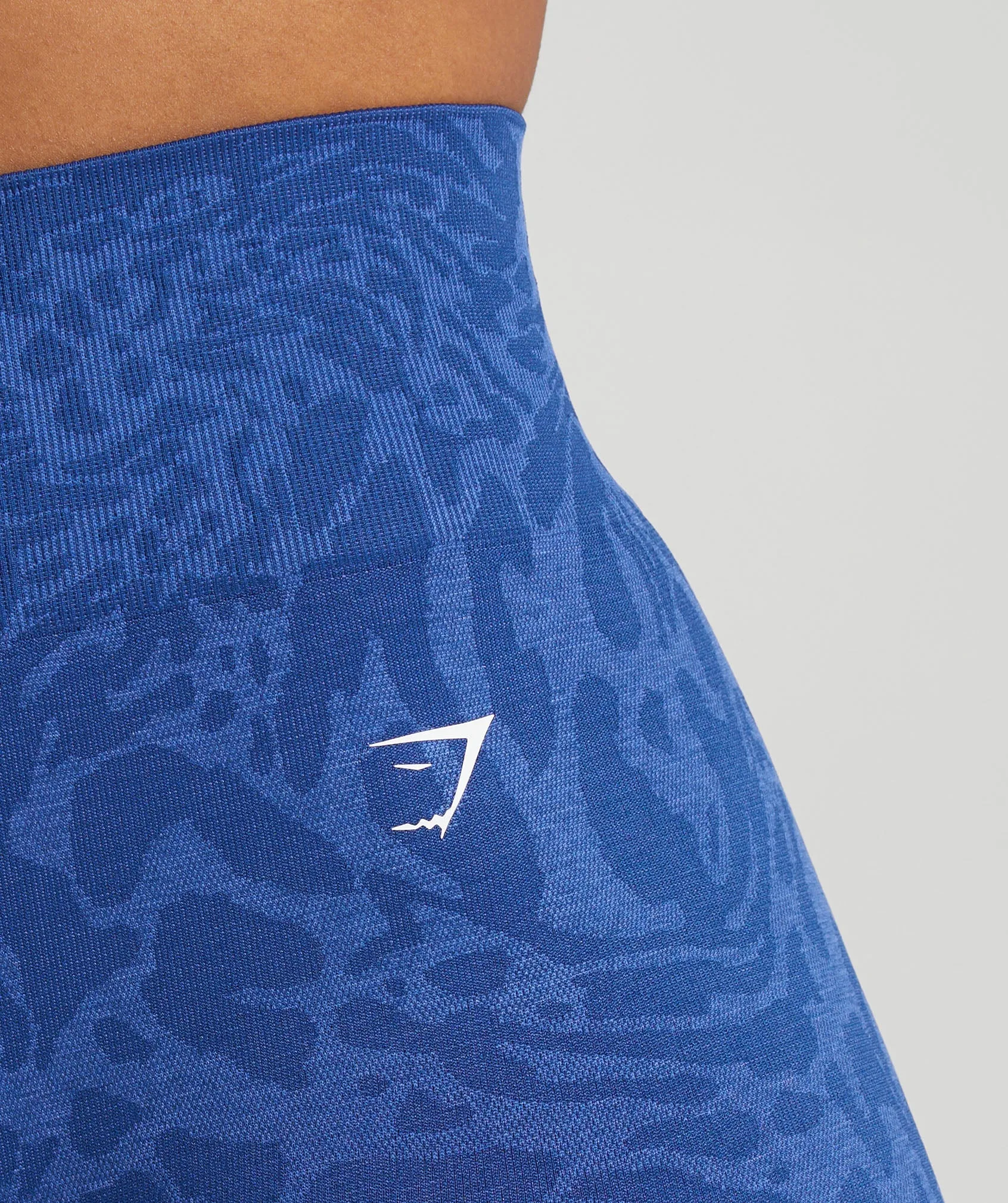 Gymshark Adapt Safari Tight Shorts - Wave Blue/Iris Blue