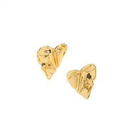 HEART TEXTURE EARRINGS