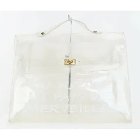 Hermès Kelly L Souvenir De L'exposition Clear Vinyl Beach Bag