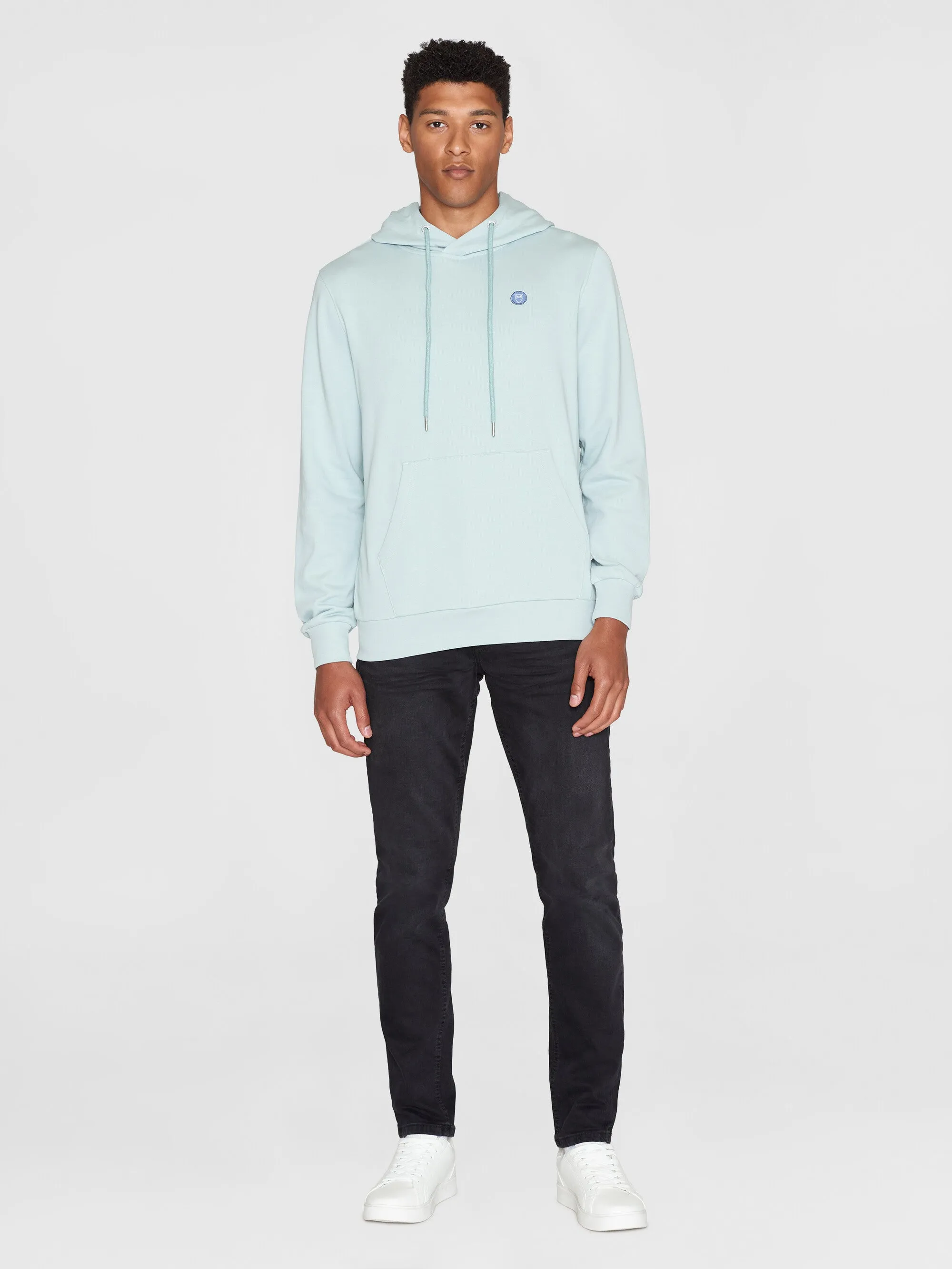 Hood basic badge sweat - Gray Mist