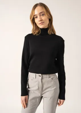 Houat turtleneck jumper - in wool (NOIR)