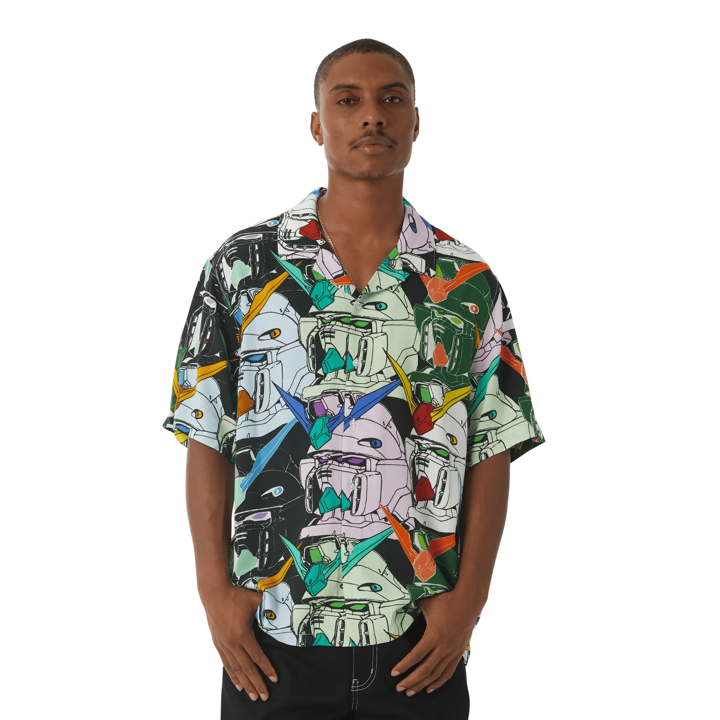 HUF x Gundam Heads Resort Shirt