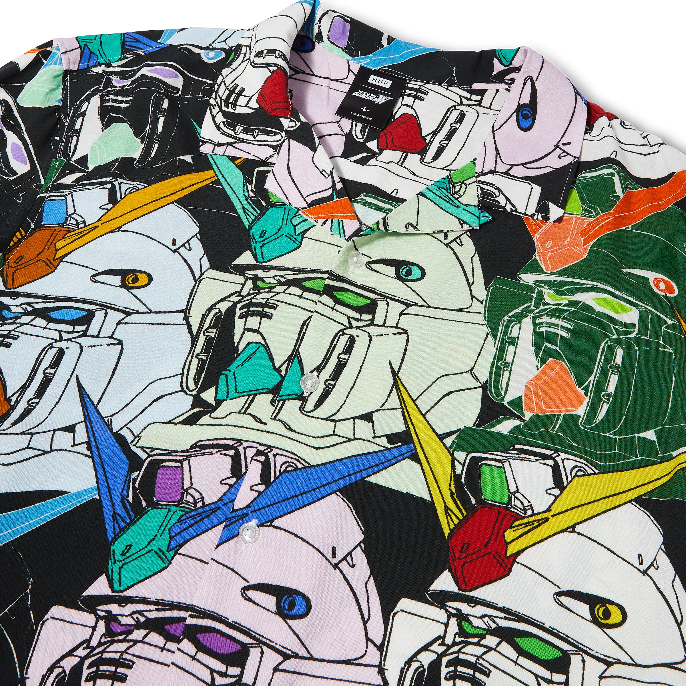 HUF x Gundam Heads Resort Shirt