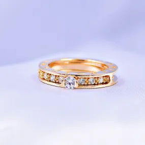 Juego Anillo Compromiso   Boda Talla 8