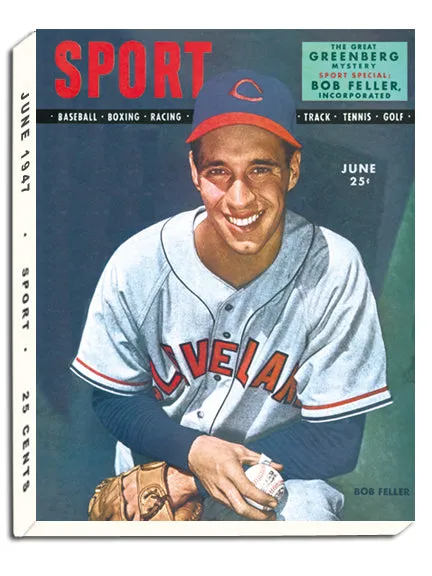 June 1947 SPORT Cover (Bob Feller, Cleveland Indians/Guardians)