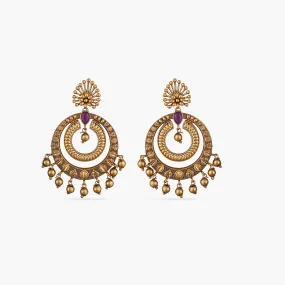 Kalpa Antique Chandbali Earrings