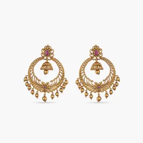 Kanan Antique Chandbali Earrings