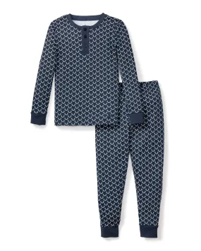 Kid's Pima Snug Fit Pajama Set | Nordic Antlers