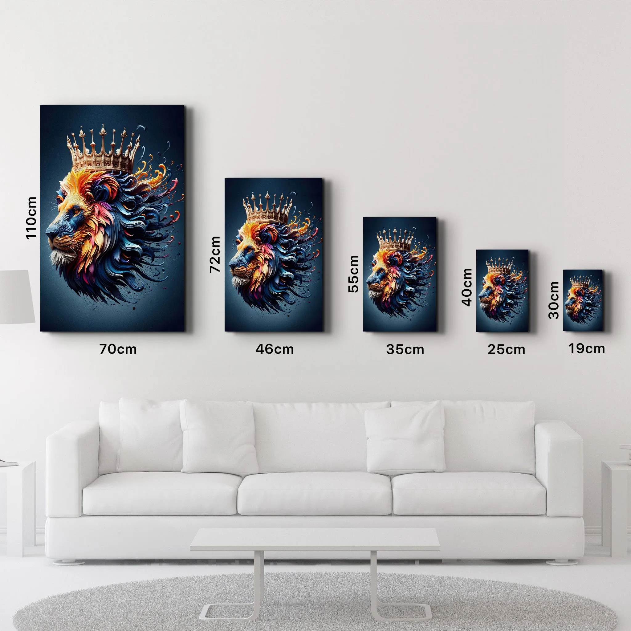 King Leo - Glass Wall Art