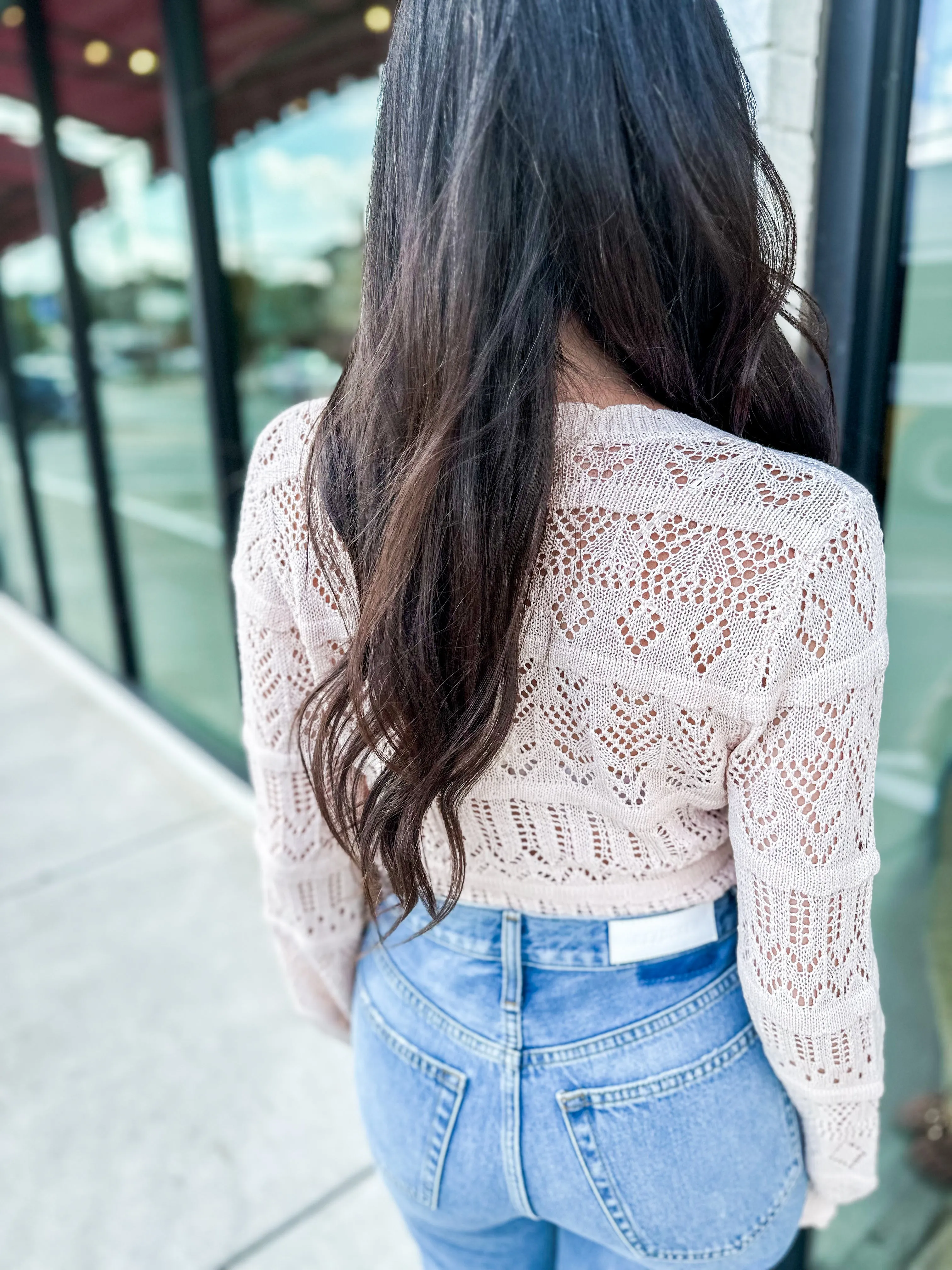 Lace Trim Cardigan