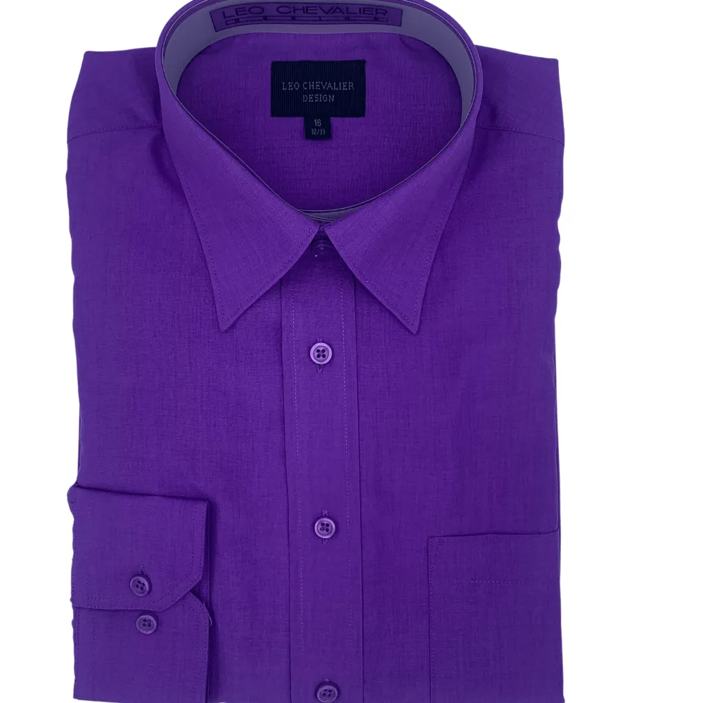 Leo Chevalier Long Sleeve Dress Shirt - 225156 - Assorted Colours