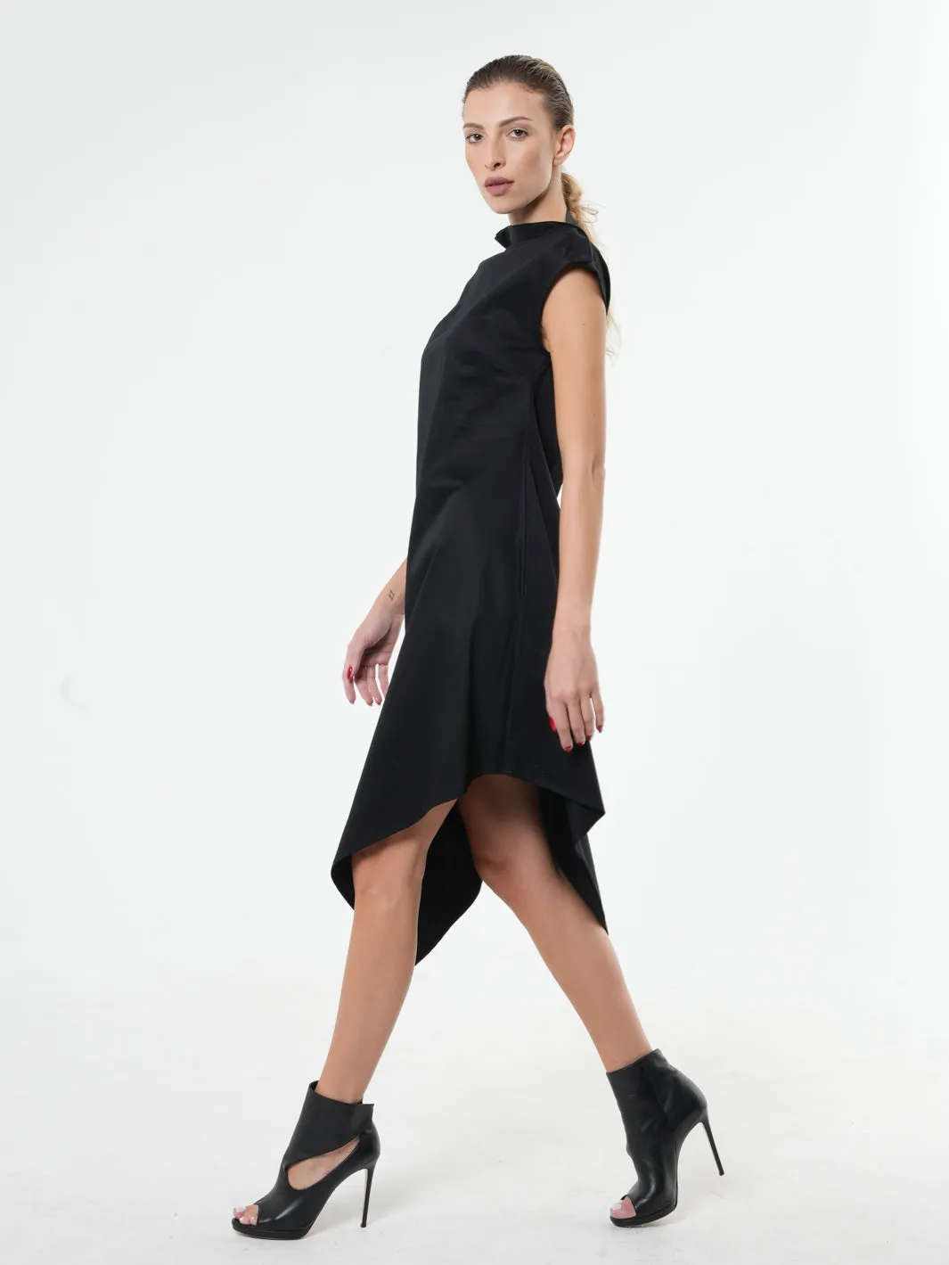 Loose Black Tunic Dress