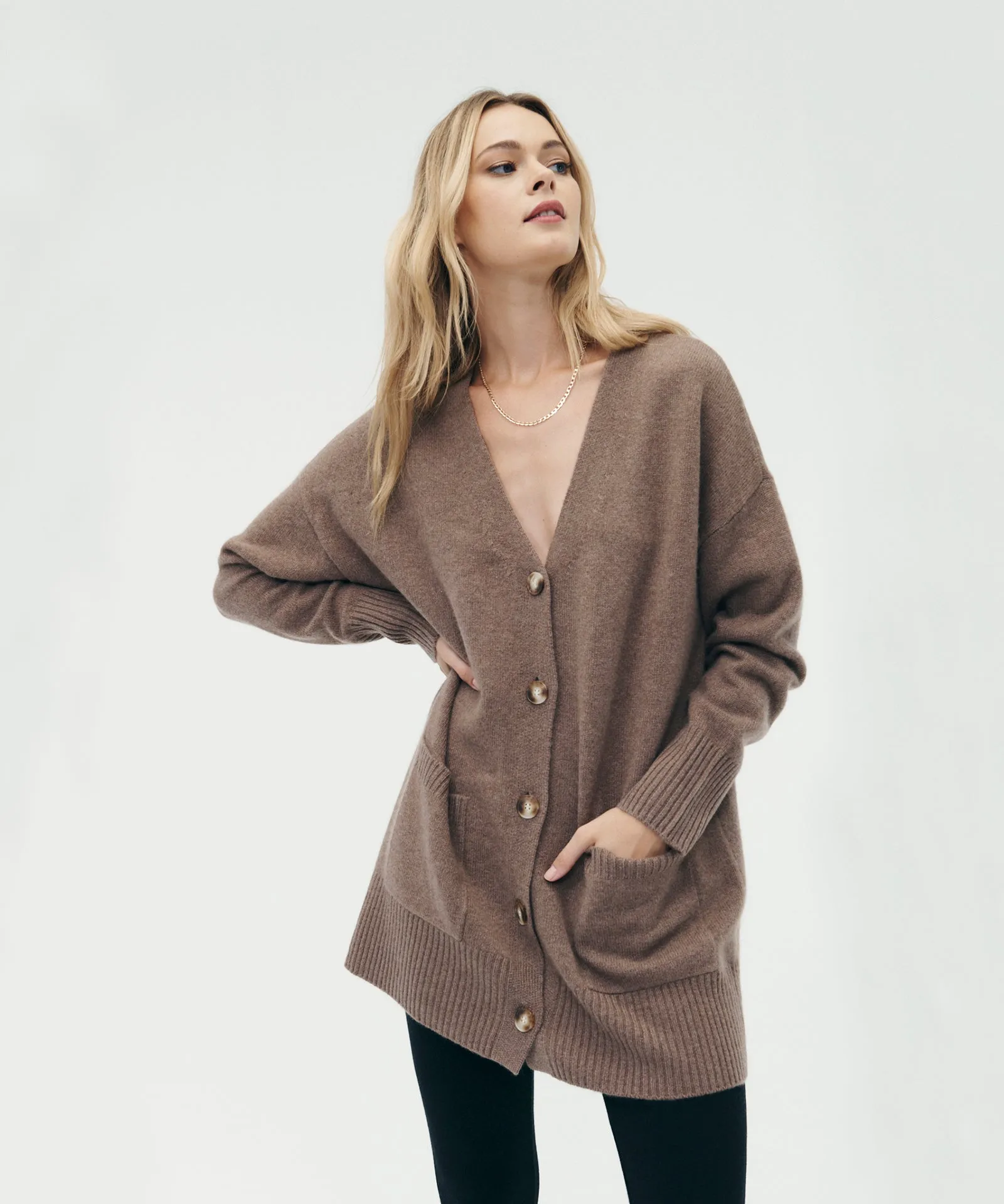 Luxe Cashmere Grandpa Cardigan