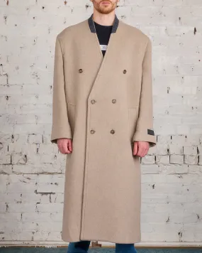 Maison Margiela MM6 Wool Blended Overcoat Beige