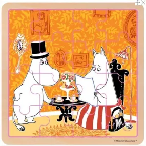 Moomin Teatime Wooden Square Puzzle - Barbo Toys