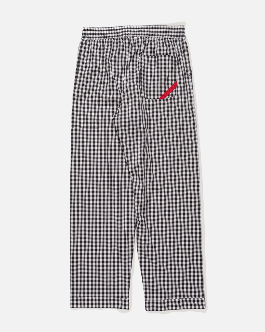 Night Pants Gauze Plaid - Black / White