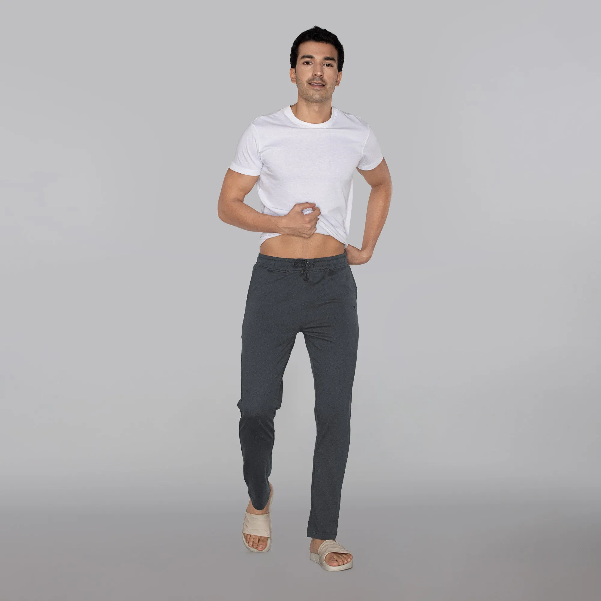 Pace Cotton Rich Track Pants Anchor Grey