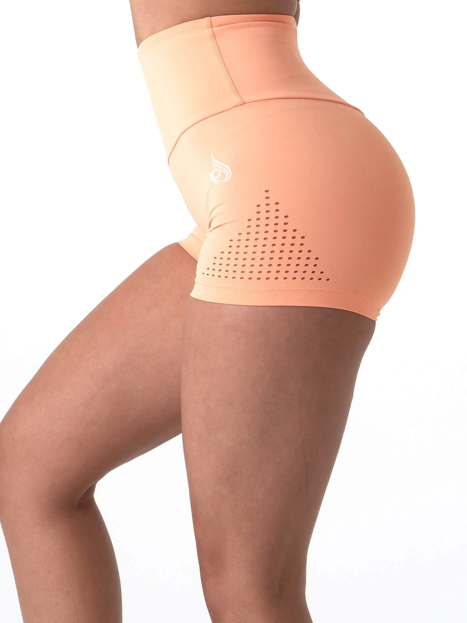 Pastels Booty Shorts -Orange Sherbet