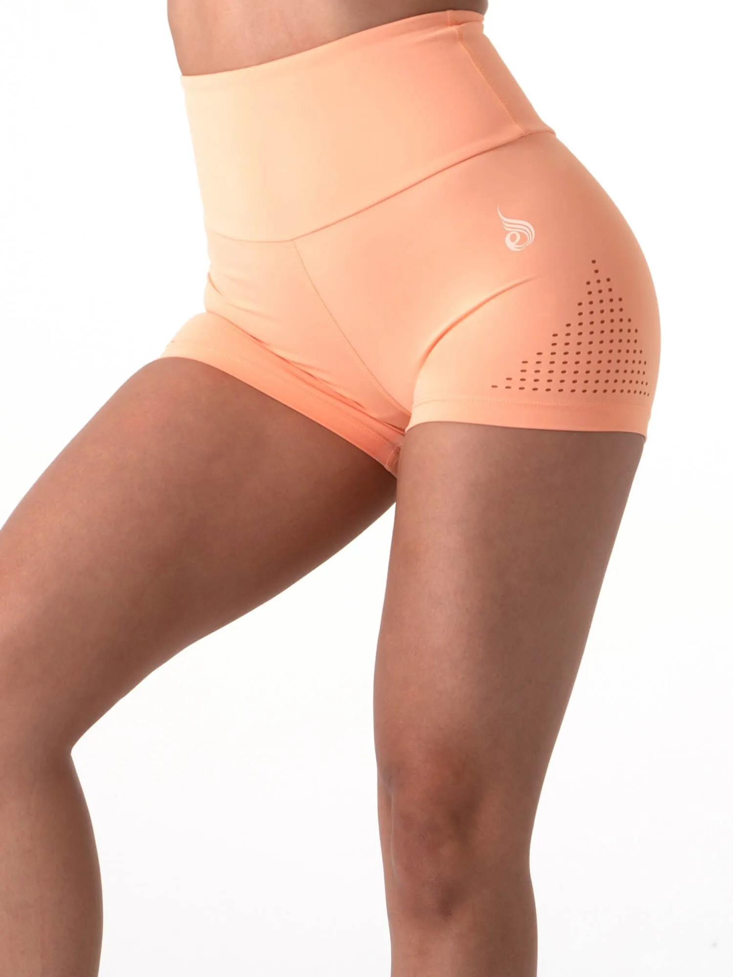 Pastels Booty Shorts -Orange Sherbet